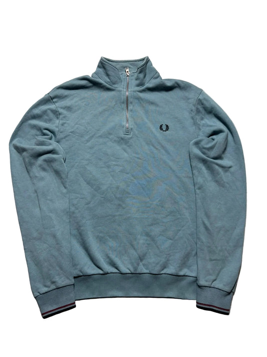 Fred Perry 1/4 Kragenpullover Vintage (M)