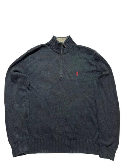 Ralph Lauren 1/4 Kragenpullover Vintage (L)