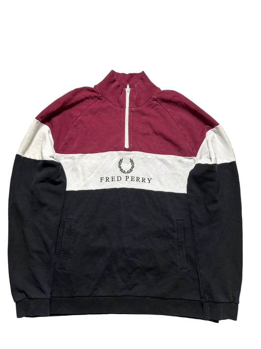 Fred Perry Zip-Kragenpullover (XL)